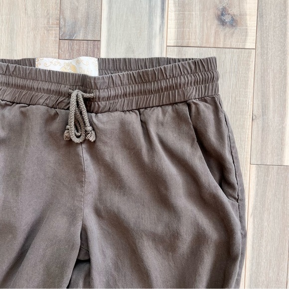 Bella Dahl Brown lightweight easy Jogger Pants. Size Small - Picture 4 of 10